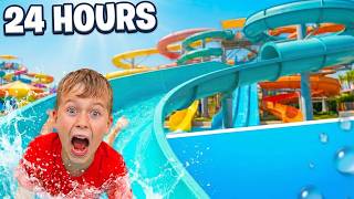 24 HOUR WATER PARK CHALLENGE!