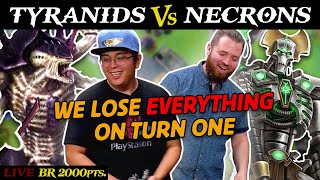 Tyranids (Matt) vs. Necrons (Bricky) 2,000pts. | Dice Check LIVE Battle Report Warhammer 9th Edition