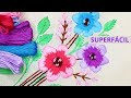 Como bordar à mão flores com pontos de bordado para iniciantes 🌹embroidery for beginners flowers