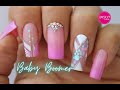 Diseño de uñas Babby boomer y encapsulado con cintas ♥ Deko Uñas - Nail art