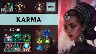 (APM Eune) Karma Support vs Soraka - EUW Grandmaster Patch 26.14