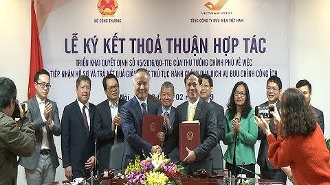 Bộ Công Thương hợp tác trong cải cách hành chính qua dịch vụ bưu chính