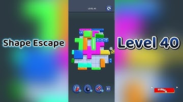 🔥 Shape Escape Level 40 Walkthrough | Can You Solve It? 🧠💥