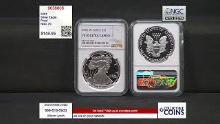 2001 Silver Eagle - Proof - NGC 70