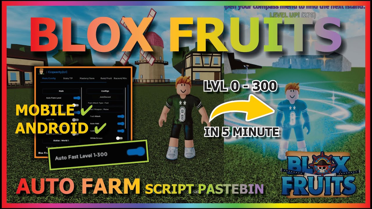 Desapego Games - Roblox > Blox Fruit Script - auto level, auto farm, auto  quest