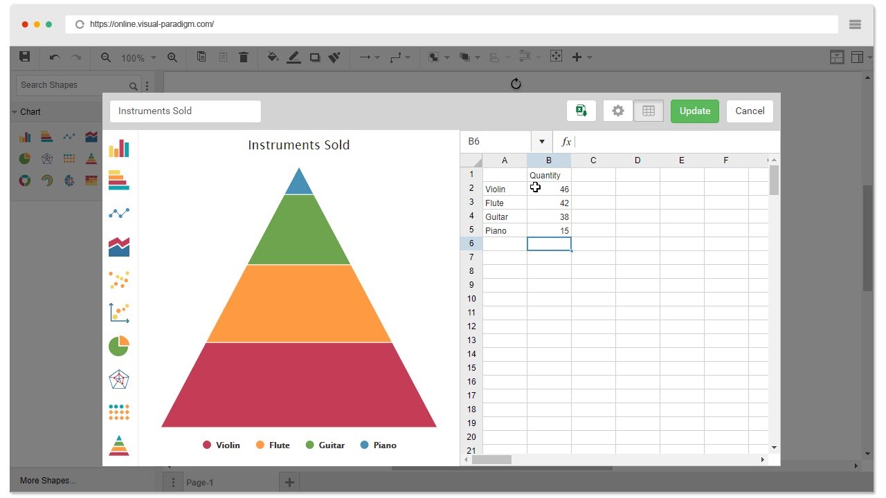 Stacked Pyramid Chart Excel 2010