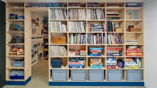 Making a large room divider / bookshelf / builtin DIY