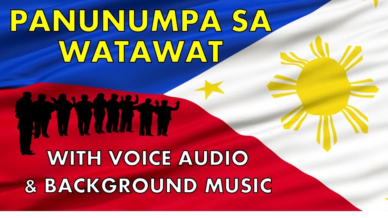 Panunumpa Sa Watawat 2021 With Voice Audio And Background Music