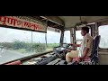 LATUR TO PUNE : FULL JOURNEY : MSRTC SEMI LUXURY HIRKANI ST BUS CABIN RIDE