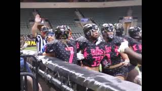 Jessica Salazar of ATL Empire tries to move the chains against Chicago Blitz