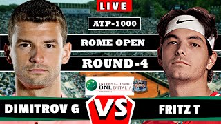 🔴LIVE : DIMITROV vs FRITZ • ATP Rome 2024  #ROUND16 #tennis2024  #aotennis2