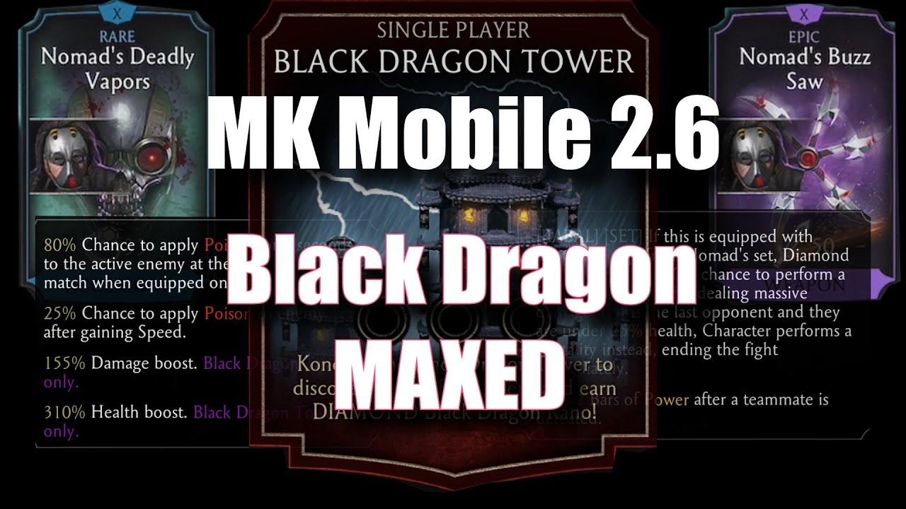 MK Mobile 2.6 UPDATE! - MAXED BD Equipment GAMEPLAY! - MK Mobile 2.6