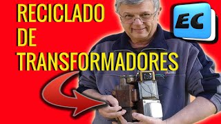 RECICLADO DE TRANSFORMADORES PARTE I  SOLDADOR INSTANTANEO, CARGADOR DE BATERIAS DE AUTO #juntamugre