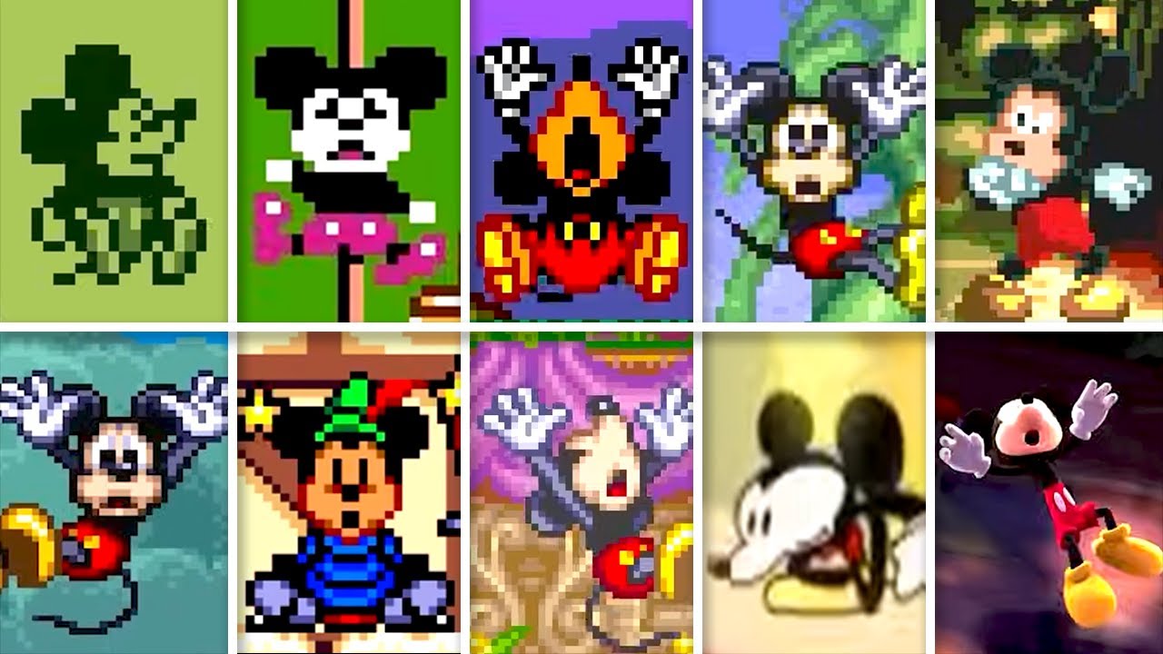 Evolution Of Mickey Mouse - Death Animation & Game Over (1987 - 2023)