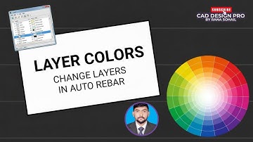 How to Change AutoRebar Layers and Colors in AutoCAD #cadsoftware #design