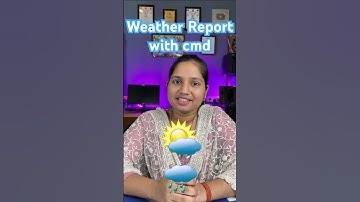 🔥😎Check Weather  in cmd💥⛳Display weather in cmd #shorts #ytviral #weather #cmdtricks #ytshorts