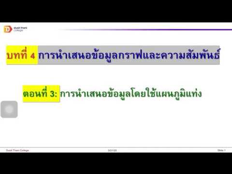 บทที่ 4  [3/8] - การนำเสนอข้อมูลโดยใช้แผนภูมิแท่ง