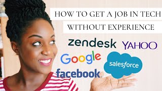 HOW TO GET A JOB IN TECH WITHOUT ANY WORK EXPERIENCE IN TECHNOLOGY | 4 EASY TIPS TO APPLY!