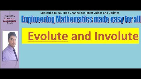 Evolute and involute  with centre of curvature