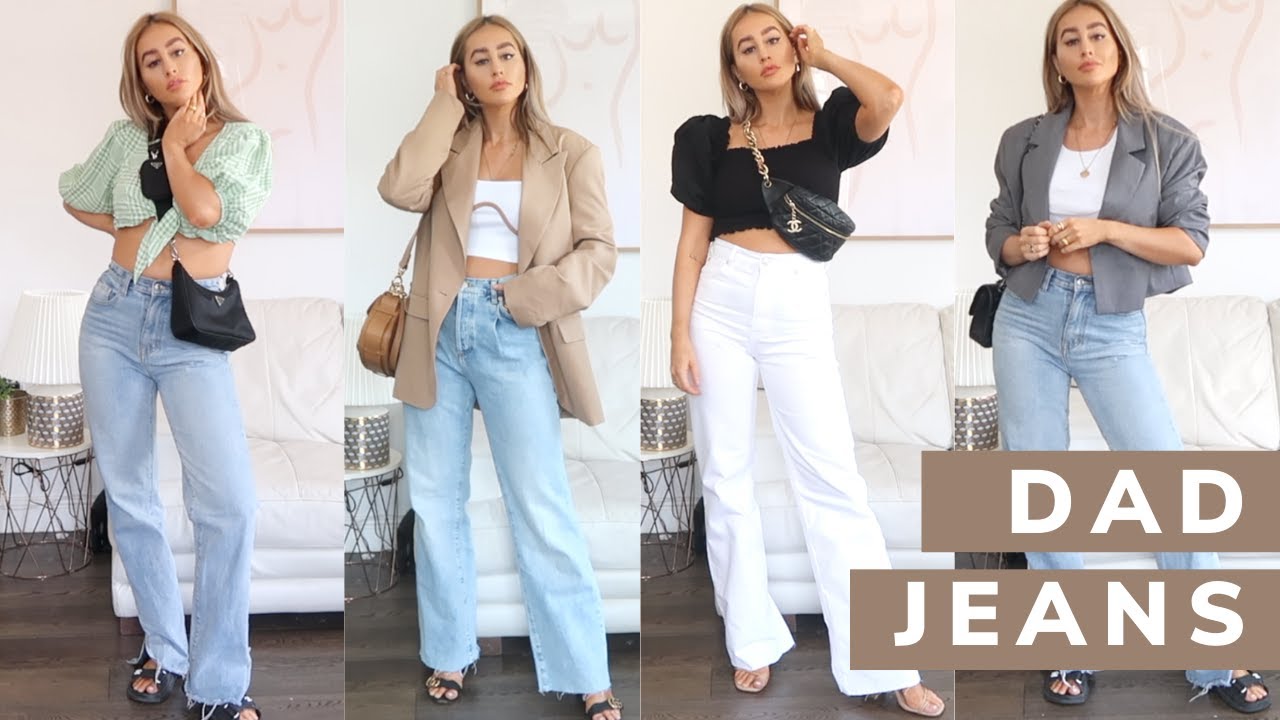 HOW TO STYLE DAD JEANS! - YouTube