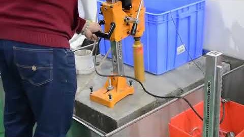 How To Use Diamond Core Drill Bit:  Reinforced Concrete