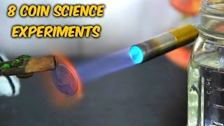 8 Coin Science Experiments Compilation