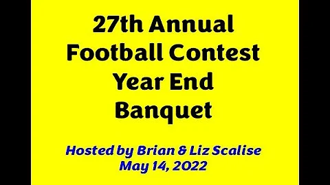 2022 Scalise Football Contest Banquet