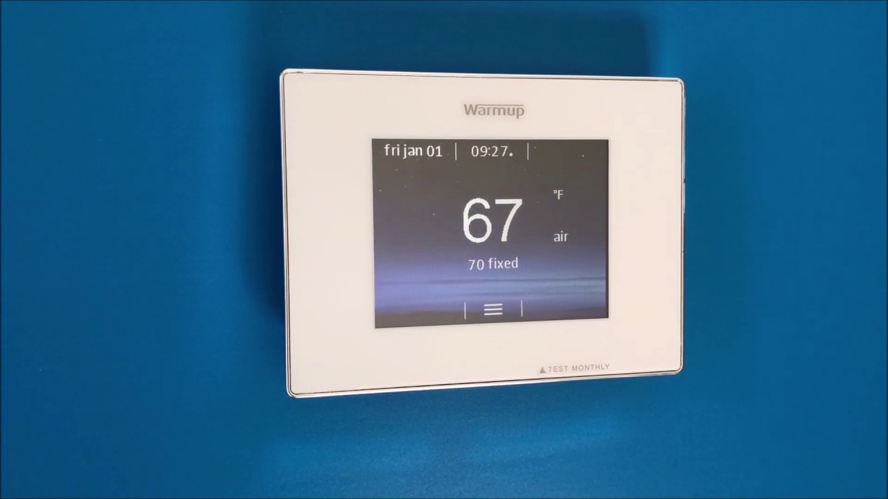 Early Start feature on the 4iE Smart Thermostat - YouTube