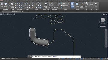 AutoCAD 3D Pipe Design | How to Create 3D Pipe in Autocad | TAMIL