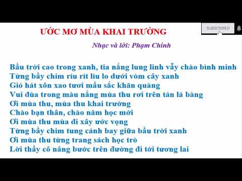 Video ƯỚC MƠ MÙA KHAI TRƯỜNG Âm nhạc 7 chủ đề 1 Cánh diều - youtube
