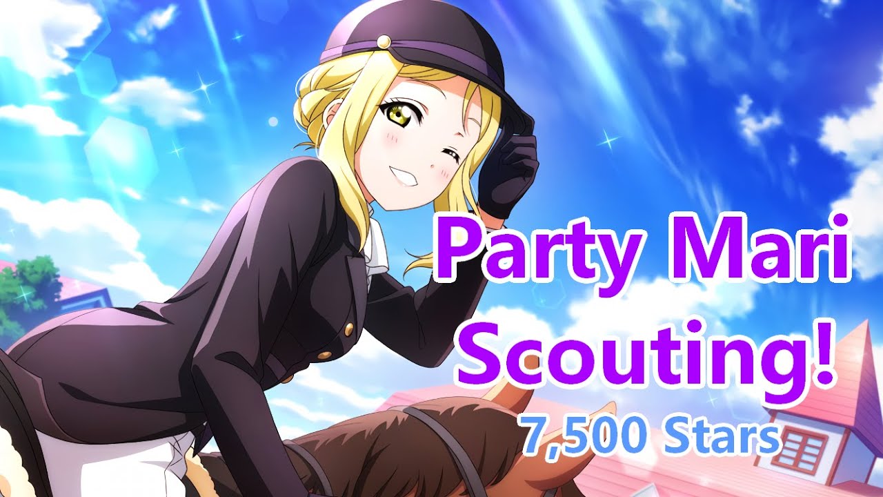 [LLSIFAS] Party Mari Scout! Please bring home the horse!!!