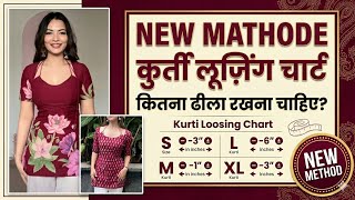 New Mathode Ki Kurti Me Loosing add Kitna Kre Janiye Pure Details me 👈 All typ kurti loosing chart