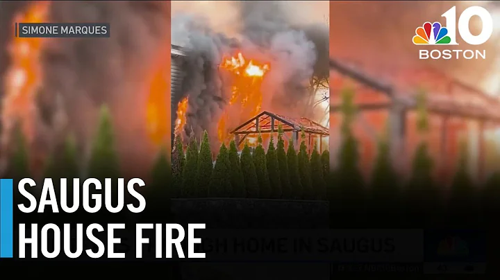 Fire tears through home in Saugus