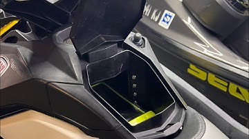 Seadoo spark trixx storage compartment extender inside look.