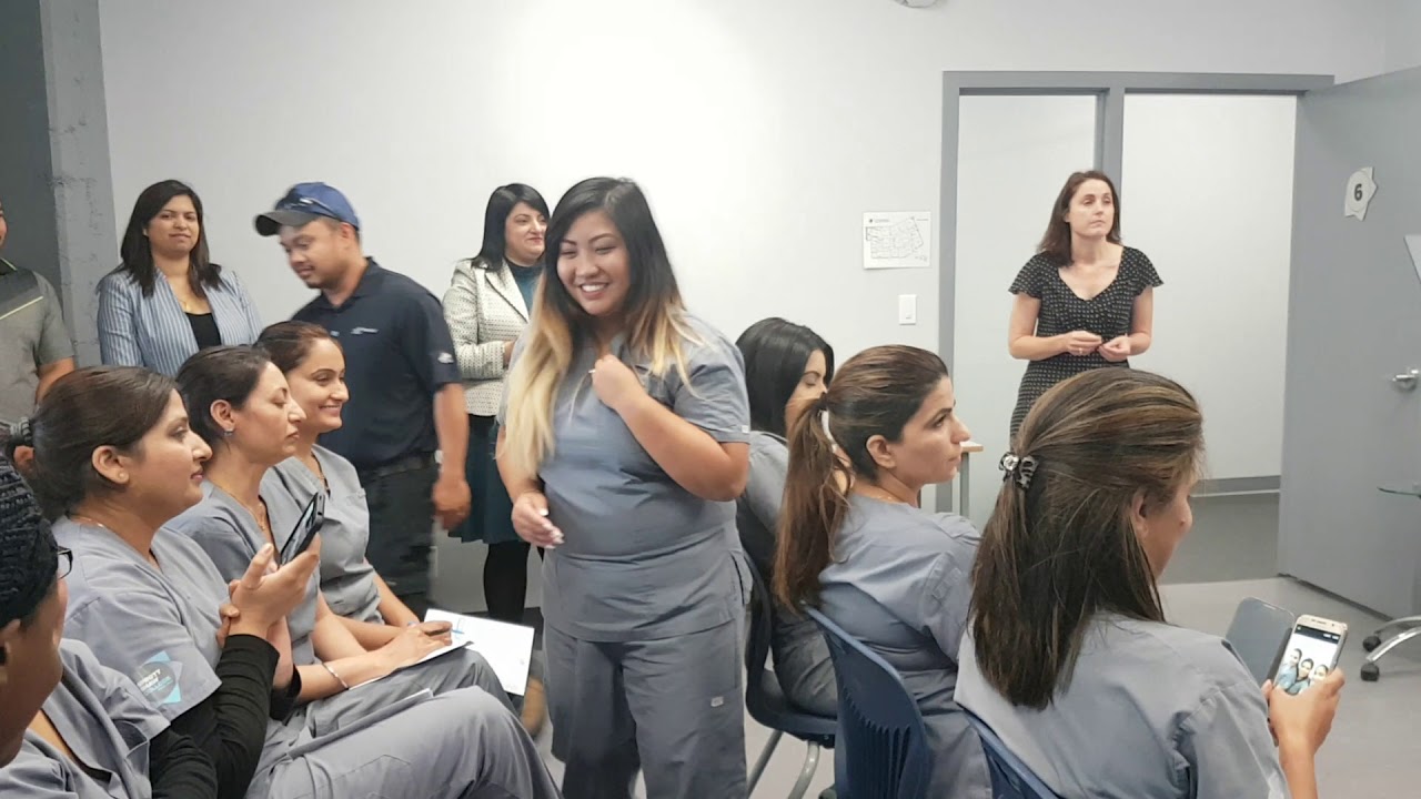Pinning Ceremony At Sprott Shaw College Surrey Campus YouTube