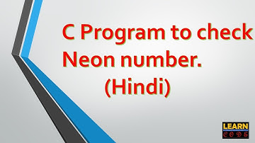 c program to check neon number