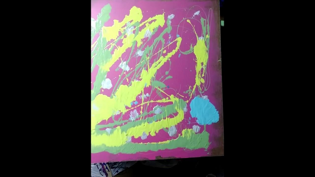 Acrylic Paint Experimental Monoprint using saran wrap! YouTube