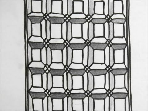 だれでも描ける 線画アート 板チョコみたいな絵の描き方 ゼンタングル How To Draw Zentangle Youtube