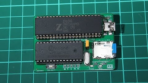 Homebrew Z80 compact board with CP/M