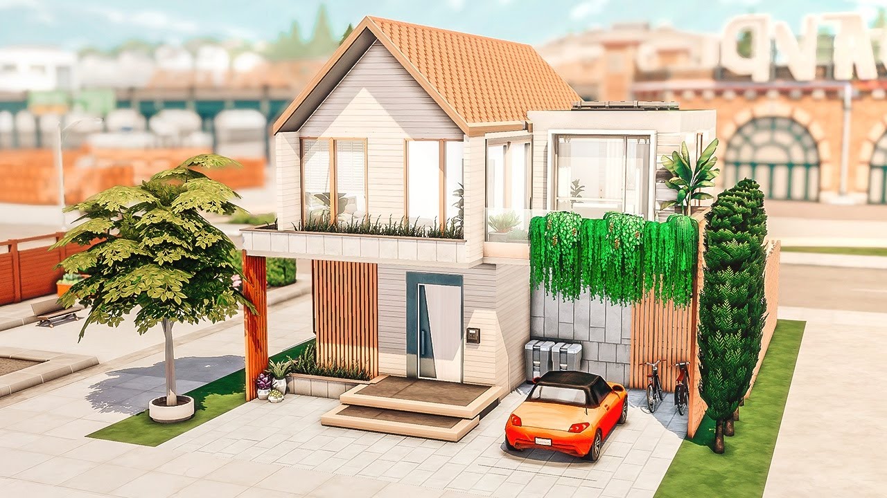 Small MODERN HOME🌟 The Sims 4 | Stop Motion Build - YouTube