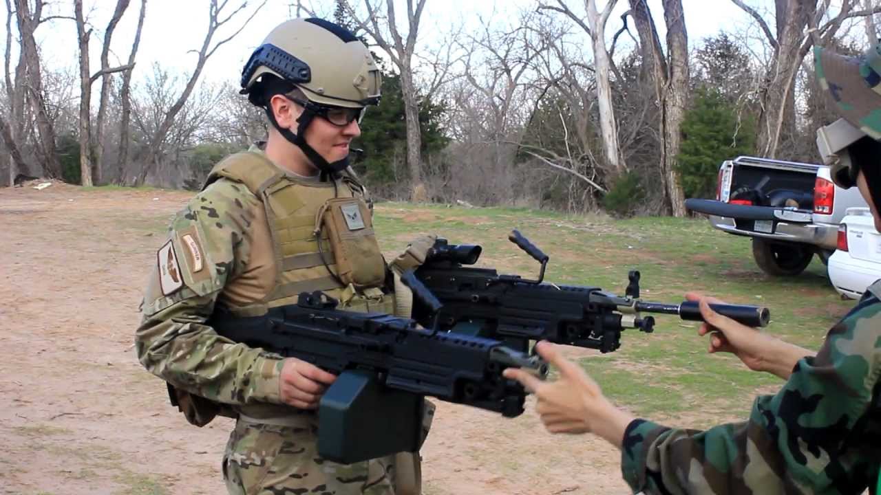 Airsoft Dual M249 SAW Because We Can YouTube