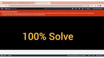 Failed to connect to your instance | EC2 Instance Connect is unable to connect to your instance