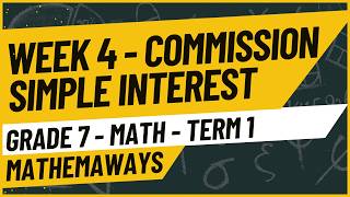 REVIEW MATH 7 : COMMISSION AND SIMPLE INTEREST