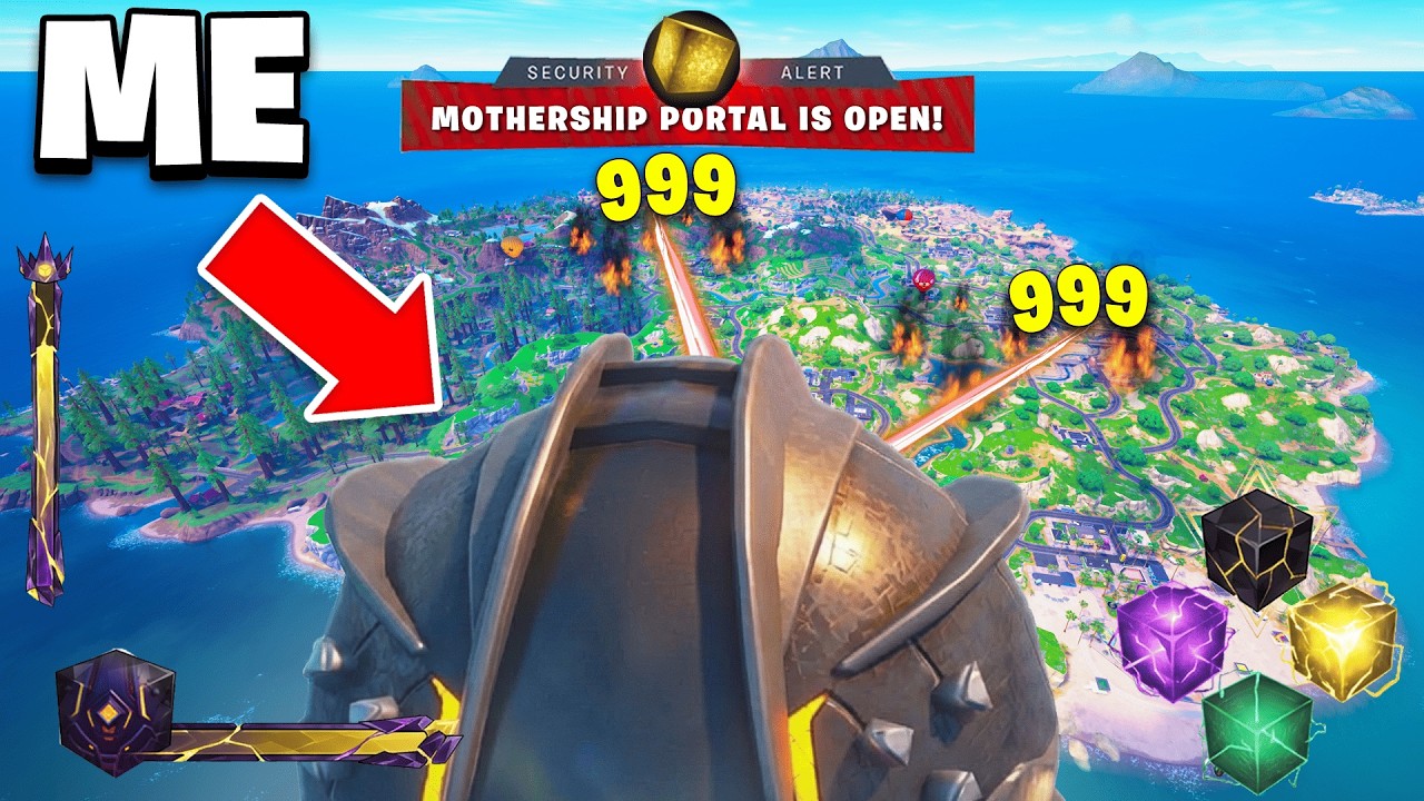 Я попал внутрь Материнского корабля в Fortnite из-за бага!