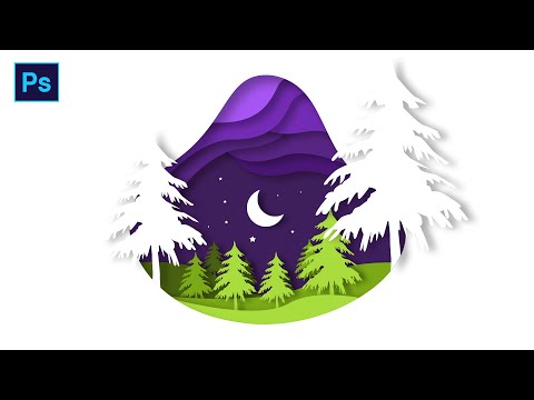 How to create paper cut illustration on Photoshop for Beginners.