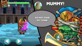Tiny Gladiators killing Hardcore Ice King, Mummy and Yeti