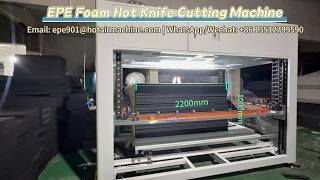 EPE Foam Hot Cutting Machine Cutting 1000mm High Polyethylene Foam