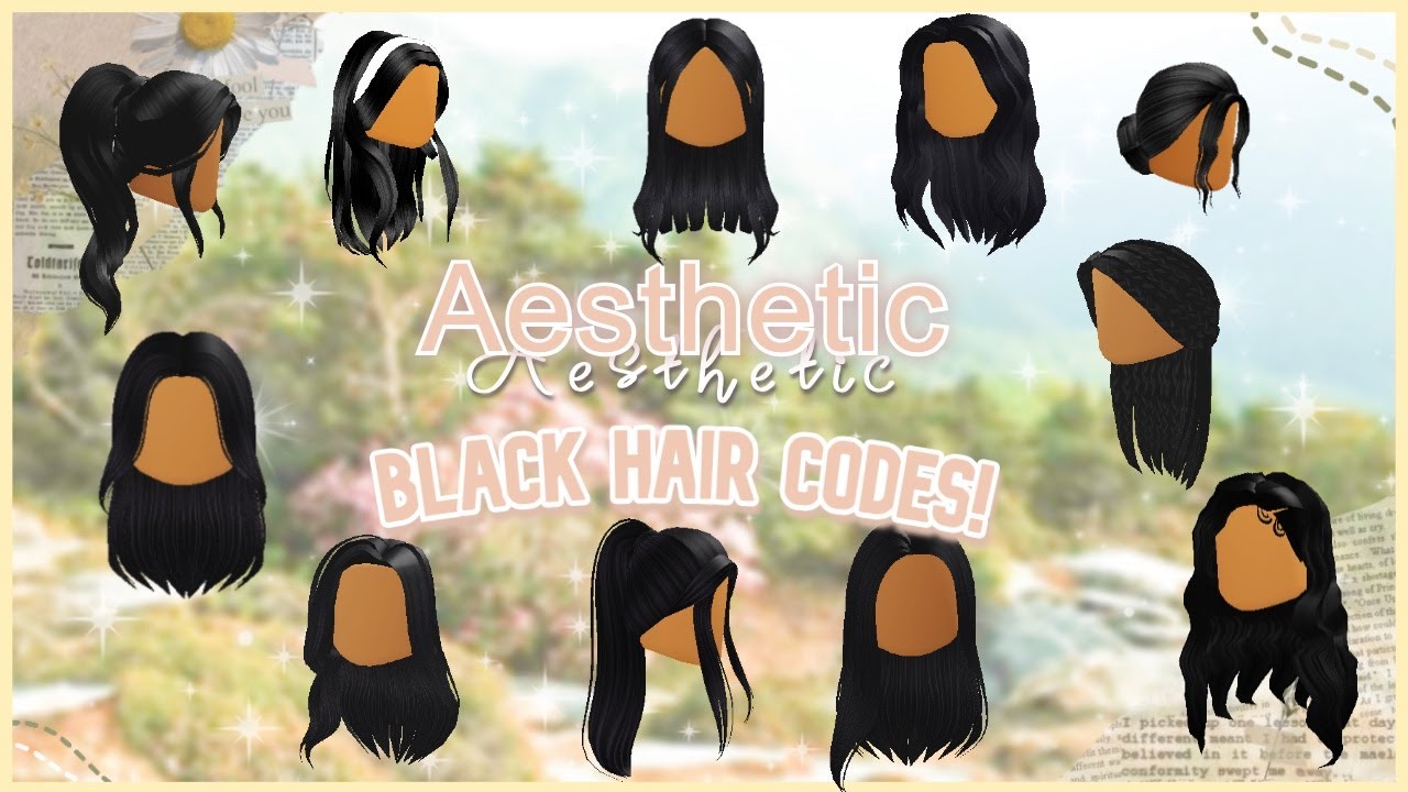 Aesthetic Black Hair Codes For Girls Pt 5 Bloxburg 💙☕️ Youtube