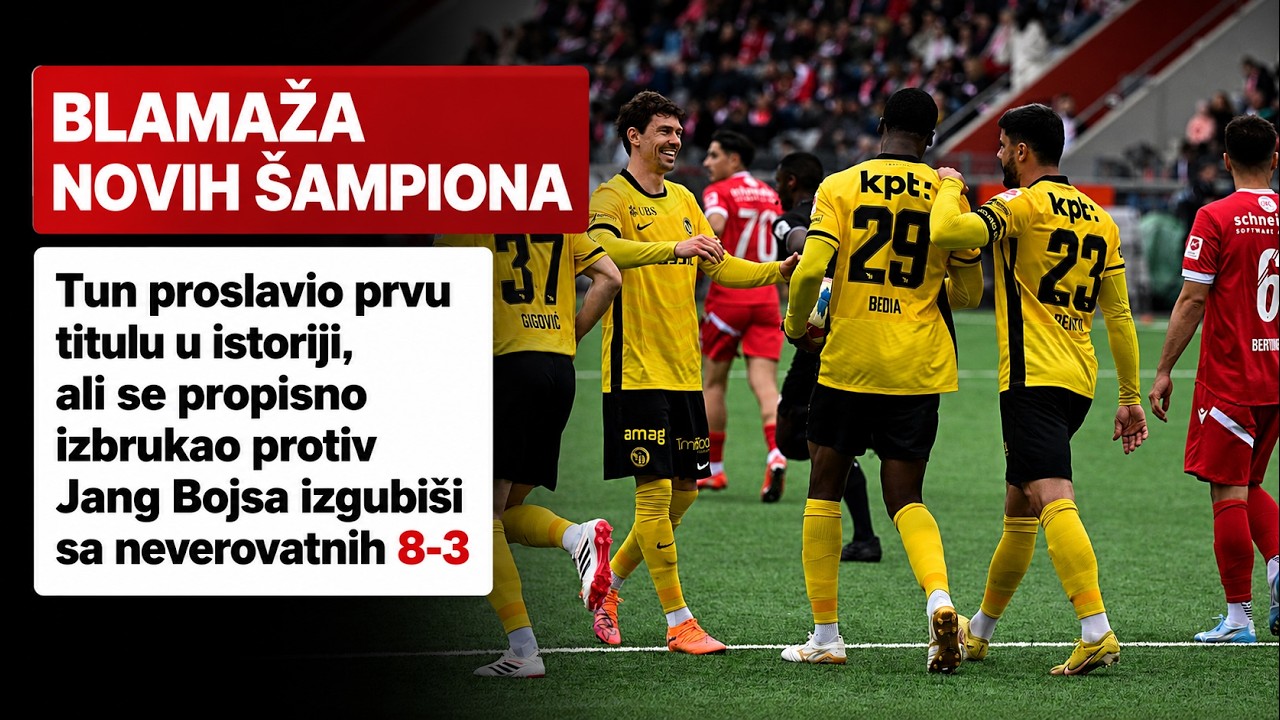Tun proslavio prvu titulu u istoriji, ali se propisno izbrukao protiv Jang Bojsa / SPORT KLUB Fudbal