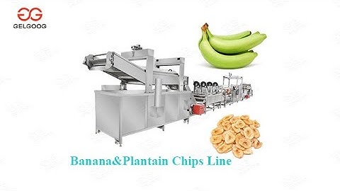 Banana Chips and Plantain Chips Making Machine/Automatic Banana Chips Production Line
